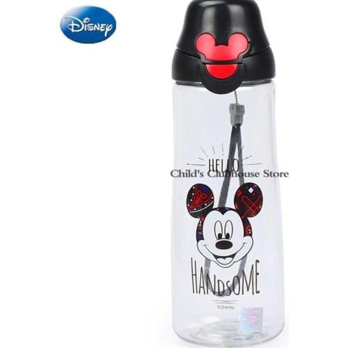 Disney Summer Fashion Mickey Minnie Water Cup Baby Student Simple Portable Sealed Leakproof Pp Water Cup