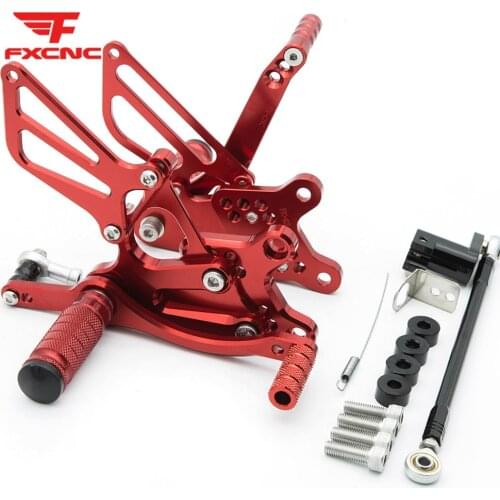 For Honda CBR954RR CBR929RR CBR 929RR 2000-2003 CNC Aluminum Alloy Motorcycle Rearset Footrest Footpeg Pedal Foot Peg Rear Set