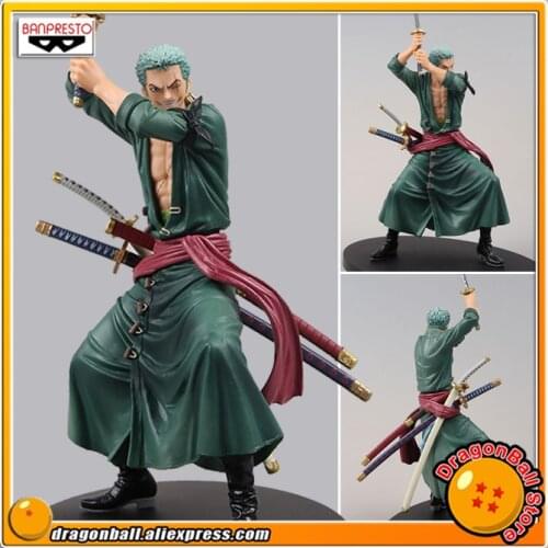 Japan Anime "ONE PIECE" Original Banpresto Kenshi No Setsuna Swordsmen Moment vol.1 Collection Figure - Roronoa Zoro