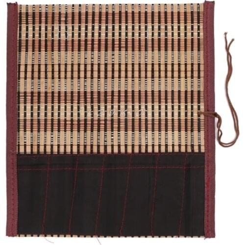 Painting Brush Holder Bamboo Rolling Bag Calligraphy Pen Case Curtain Pack