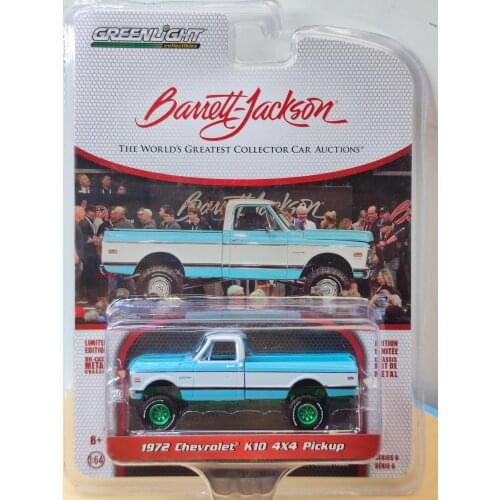 GreenLight cars 1/64 1972 Chevrolet K10 4&4 PICKUP Collector Edition Metal Diecast Model Car