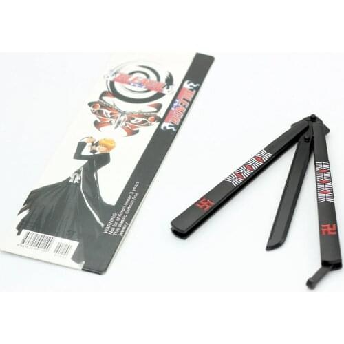 No Sharp METAL Butterfly Knives Toys BALISONG Trainer Knife Anime Japan CS GO