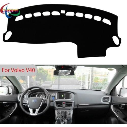 Car Dashboard Avoid Light Pad Instrument Platform Desk Cover Mat Carpets For Volvo V40 Interior Accessories