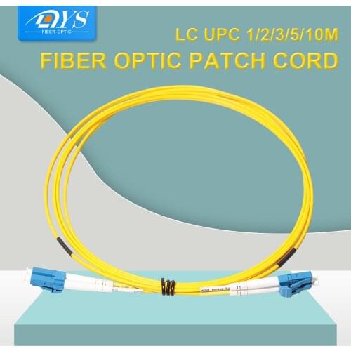 LC to LC UPC 2.0mm 3.0mm Duplex Single Mode Fiber Patch Cable FTTH 9/125um OS1 LSZH Jumper Cable