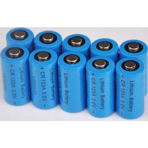 10PCS 3V LiMnO2 Lithium battery CR123A CR 123A cell 1300mah CR123 CR17335 CR17345 16340 2/3A dry primary battery for camera