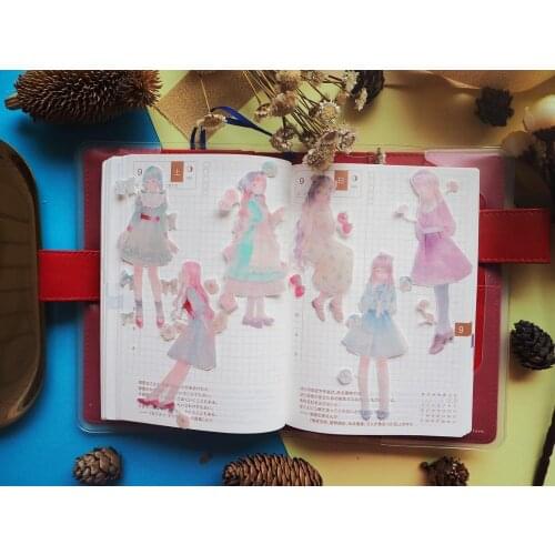 Cute Girl Theme Washi Tapes Bullet Journal Masking Tape Adhesive Tape DIY Scrapbooking Washi Stickers