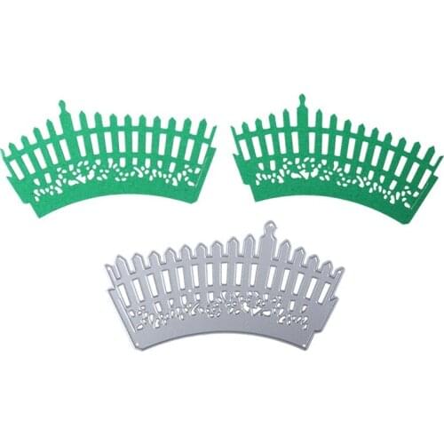 Metal Cutting Dies Courtyard Park Foldable Fence Grass Flower Element For DIY Album Paper Card Decoration Embossing Template