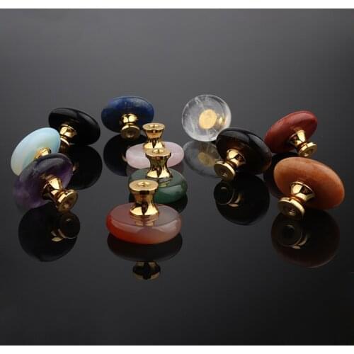 New Natural Rough Stone Crystal Aura Kitchen Cabinet Door Drawer Handle DIY cabinets Knobs Small Gift Jewelry Box Handle