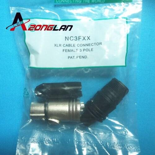 Original FOR NEUTRIK connector 60PCS 30PCS NC3MXX + 30PCS NC3FXX Male et femelle Un ensemble 3 Broches XLR Connecteur avec