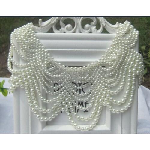 Factory Outlet ladies wild imitation pearl fake collar women fashion chocker necklace