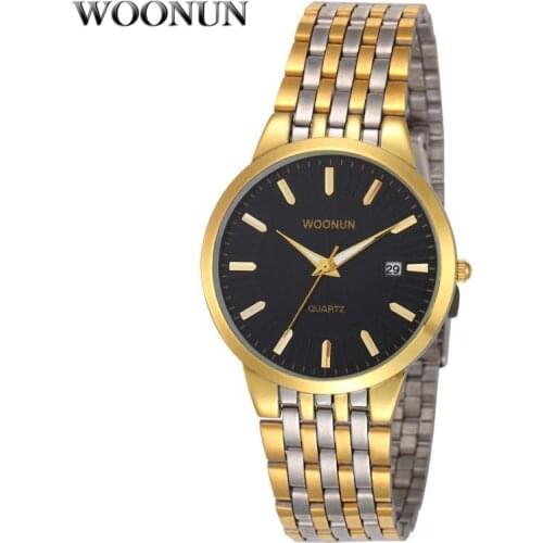 Luxury Business Watches Men Gold Watches Stainless Steel Date Quartz Watches Mens Watches relogios masculino montres homme