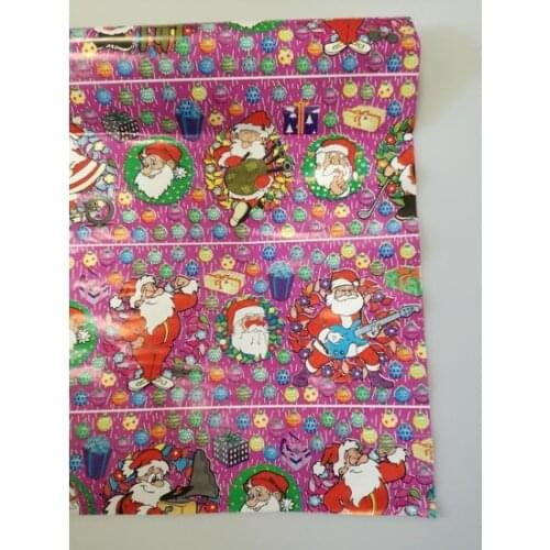 Christmas Gift Paper Santa Claus Pink christmas decorations рождественские украшения