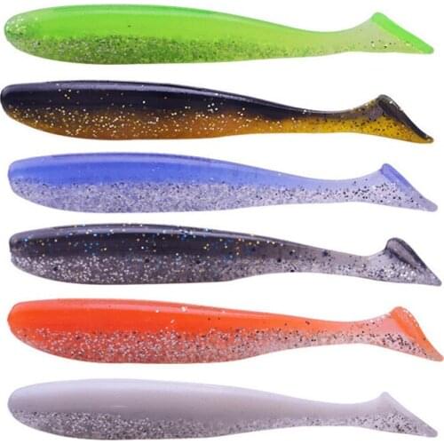 Silicone Soft Lures Piece Artificial Tackle Bait 7cm 2g Goods For Fishing Sea Fishing Pva Swimbait Wobblers