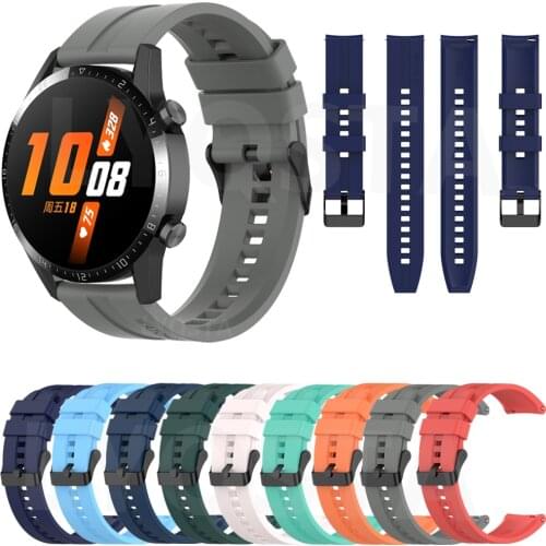 Replaceable Watchbands for Huawei Watch GT 2 46 42mm Silicone Straps GT2 For Huami Amazfit GTR 42 47mm Official Style Bracelet