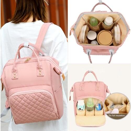 Fashion Mommy Bag Backpack High Quality Diaper Bag Waterproof Baby Nappy Bags Travel Baby Stroller Bag Maternity Nursing Bags
