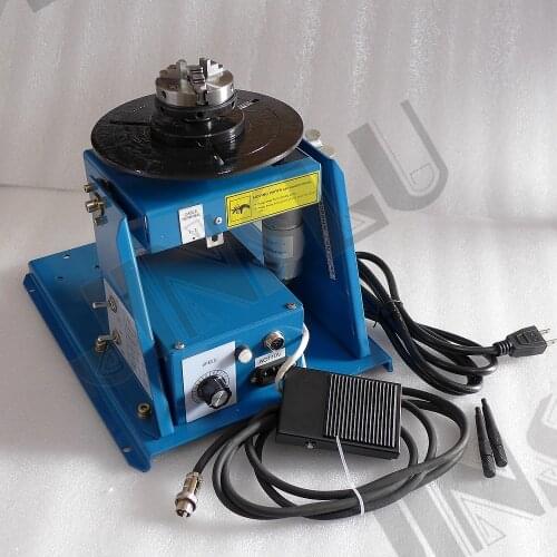 110V BY-10 welding positioner turntable with 3 jaw lathe Chuck Cartridge K01-63 M14 1 Set JINSLU