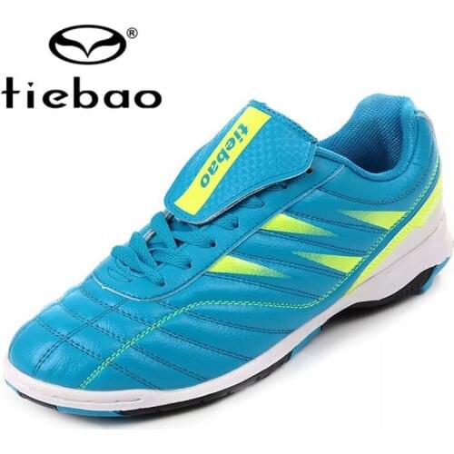 Russian Warehouse! TIEBAO Men Football Shoes Soccer Boot For Teenagers Adult Women TF Turf Rubber Sole Soccer Shoes Size 39-45