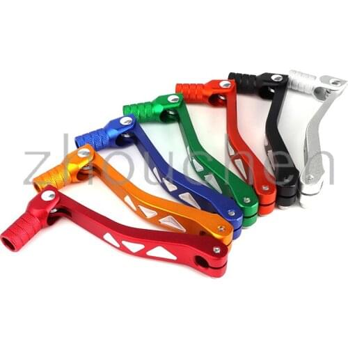 Bicycle dirt shift lever, folding, aluminum, for kayo bse, apollo, xmotos, ssr, crf, klx 50, 70, 90, 110, 125, 140, 150 cc