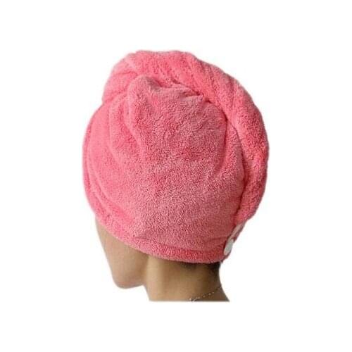 Women Bathroom Super Absorbent Quick-drying Microfiber Bath Towel Hair Dry Cap Salon Towel