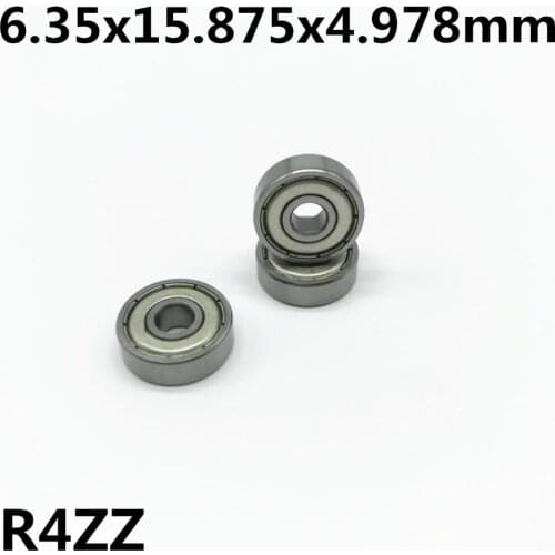 10pcs R4-2RS R4ZZ deep groove ball bearing 6.35x15.875x4.978 mm High quality