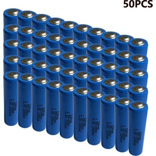 50PCS ER14505M 14505M 14505 2200mah AA industrial lithium battery LR6 R6P GPS tracking Cameras Memory backup Medical equipment