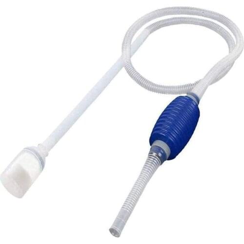 Aquarium Gravel Cleaner Vacuum Handheld Siphon Pump With Filter Nozzle Fish Tank Water Changer Air Pump Cleaning Accessories