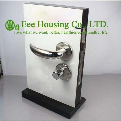 Free Shipping,Brushed Stainless Steel handle door lock, Interior Door Lock,double bolts mortise lock