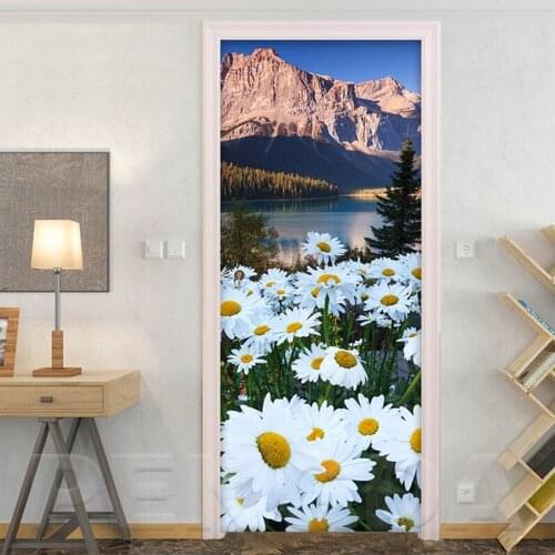 Large 5d Diy Daisy flowers full round drill diamond painting Mountain Lake Landscape diamond embroidery mosaic handworkZP-3754