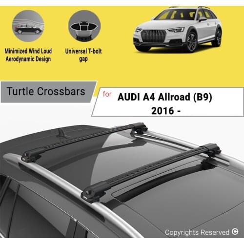 BARS FOR AUDI A4 ALLROAD (B9) 2016 ON ALUMINUM ALLOY SIDEBARS CAR ROOF RACK LUGGAGE CARRIER CROSSBAR