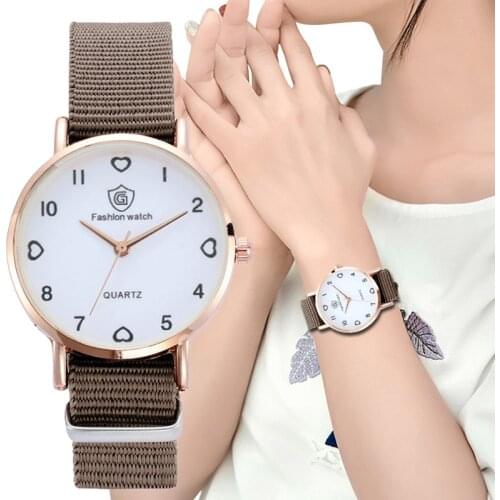 2021 NEW Watch Women Fashion Casual Nylon Strap Watches Simple Ladies' Small Dial Quartz Clock Dress Women Watches Reloj mujer