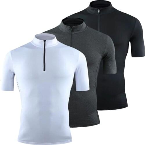 Running Compression Men Summer Outdoor Training T Shirt Male Sports Muscle Shirts Men Quick Dry Breathable Tops Red Gym Clothing