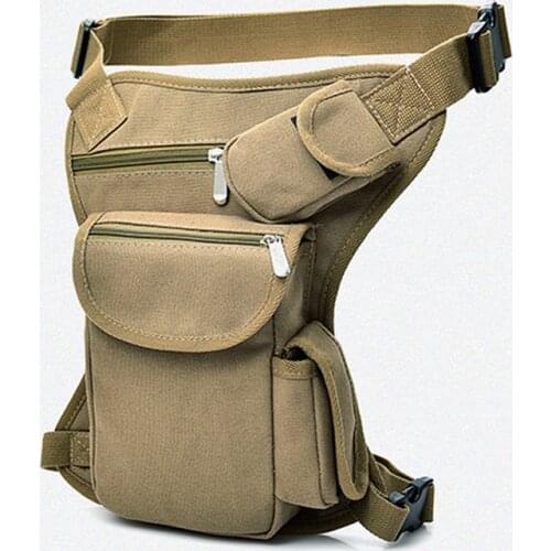 New Arrival Men Canvas Waist Bags Leg Pack Bag Men Belt Bicycle And Motorcycle Women Money Belt Pack Unisex Work Black Pack