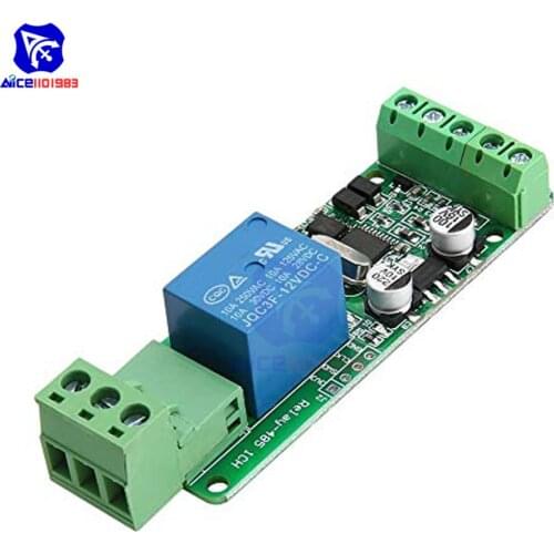 Diymore Modbus RTU 1 Channel 12V Relay Output Board Module Switch Input RS485 / TTL Communication Module