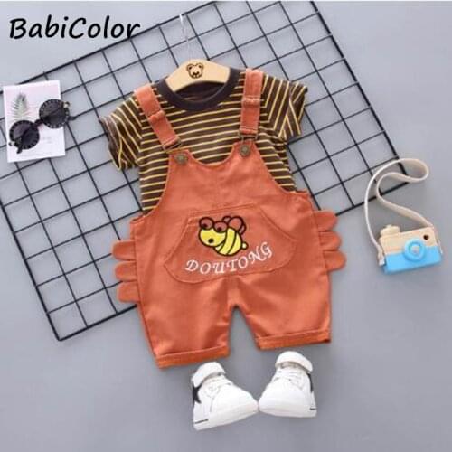 Baby Boys Clothes Set Summer Kids Boys Clothing Sets Plaid Tops+Pants 2pcs Tracksuit Kids Fashion Summer Clothes