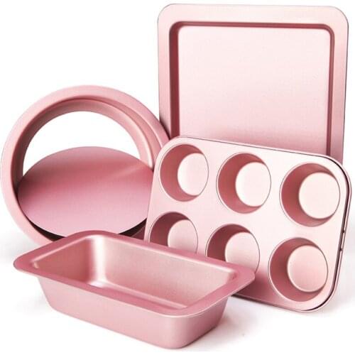 Kitchen Baking Mould Tool Set New Glove Set Pink 22 Pieces Cake Mould Set