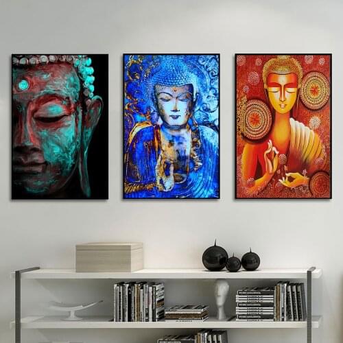 Lord Buddha Religious Art Canvas Print Painting Modern Figure Wall Picture Buddhism Faith Living Room Home Decoration Poster
