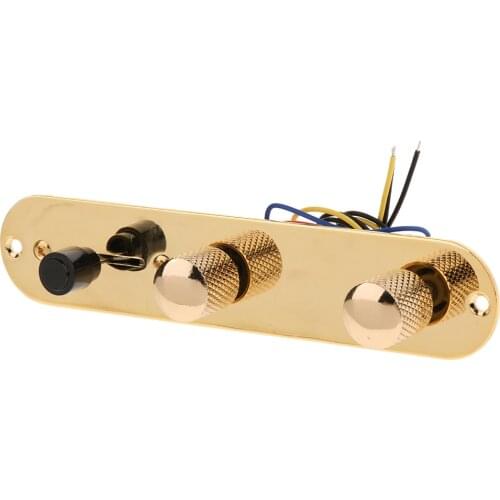 Finest Golden Electric Guitar Control Plate Luthier Tool String Instrument Part