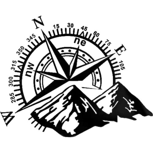 Body Car Sticker Compass Pattern Decal Side Vehicle 47.5x34.5cm Useful New Practical