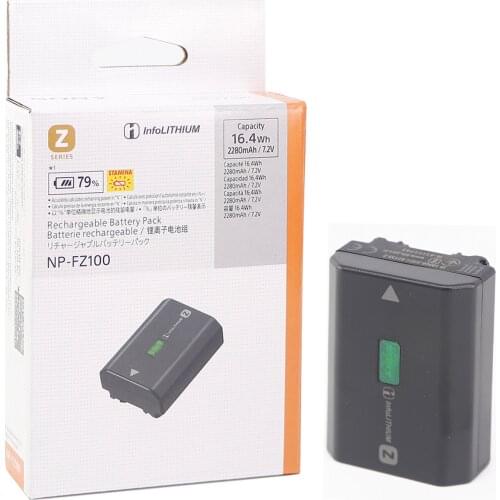 Original NP-FZ100 NPFZ100 Camera Battery Pack for Sony A9 a7R III a7 III ILCE-9 ILCE-7RM3 ILCE-7M3 A6600 A7M3 A7RIII A7R4 A7R3