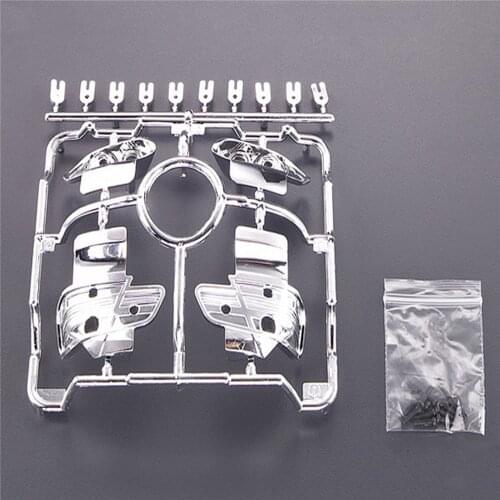 Plastic Car Body Lamp Bucket DIY Silver Plated Light Cup Holder Kits for 1/10 BMW M3 RC Model Car Parts Accessories