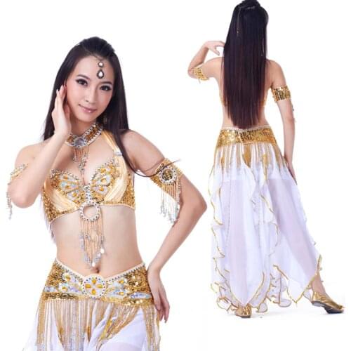 New 2021 Professional Belly Dancing Clothing Oriental Dance Outfits 1pc-6pcs Belly Dance Costume Set for Women