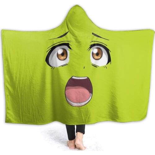 Winter throw warm flannel Sexy Girl Hooded Blanket Anime Cartoon blankets for Sofa Sherpa Fleece Bedspread Wrap