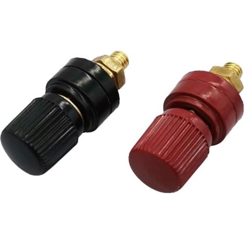 1Pcs black Red 6mm Brass Posts Terminal Blocks Power Supply Terminals M6 Welding Machine Inverter Post Connector