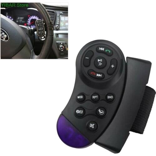 1pc Universal Car Steering Wheel Remote Control Switch Vehicle MP3 DVD Stereo Button