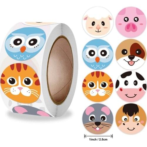 500pcs Cartoon Animal Teacher Reward Encouragement Motivational Sticker School Stickers for kids Teacher Supplies for Classroom