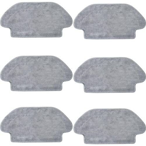 6 Pcs Robot Vacuum Cleaner Mop Cloth Cleaning Cloth Rag for Xiaomi Mijia STYJ02YM Robotic Vacuum Cleaner Parts Replacement