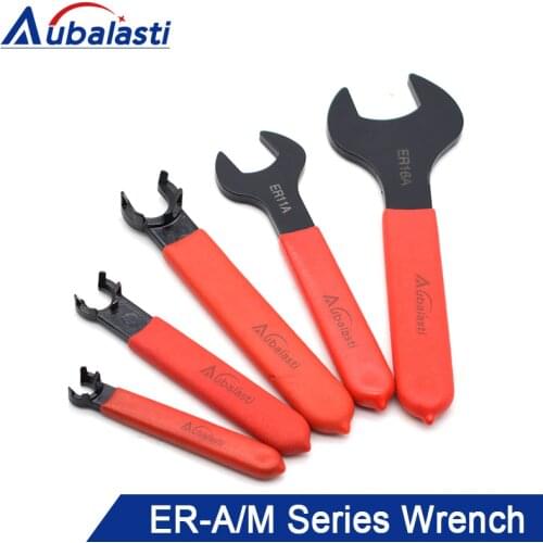 Aubalasti ER Collet Wrench ER11A ER11M ER16A ER16M ER20A Collet Nut Spanner & Collet Chuck Holder CNC Milling Tool Lathe Tools