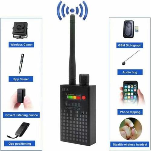 G318 Wireless Signal Bug Detector EU Anti Candid Camera GPS Location Finder Tracker Frequency Scanner
