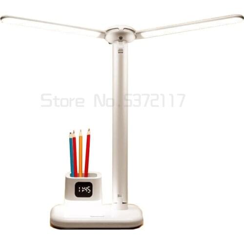 Household LED desk lamp, top mounted USB charging lamp, pasted college student long cool lamp tube
