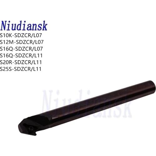 1pc S10K S12M-SDZCR07 Inner Hole Turning Tool Holder S16Q-SDZCR11 S20R-SDZCR11 Internal Turning Tool S25S-SDZCR11 CNC Lathe Tool